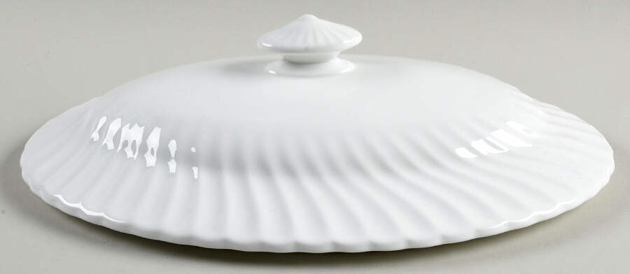 White Fife Lid for Oval Vegetable by Minton-1