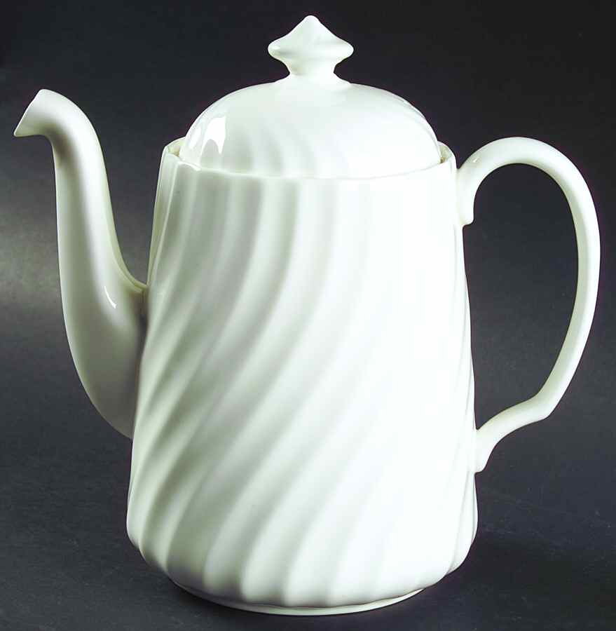 White Fife Coffee Pot & Lid by Minton-1