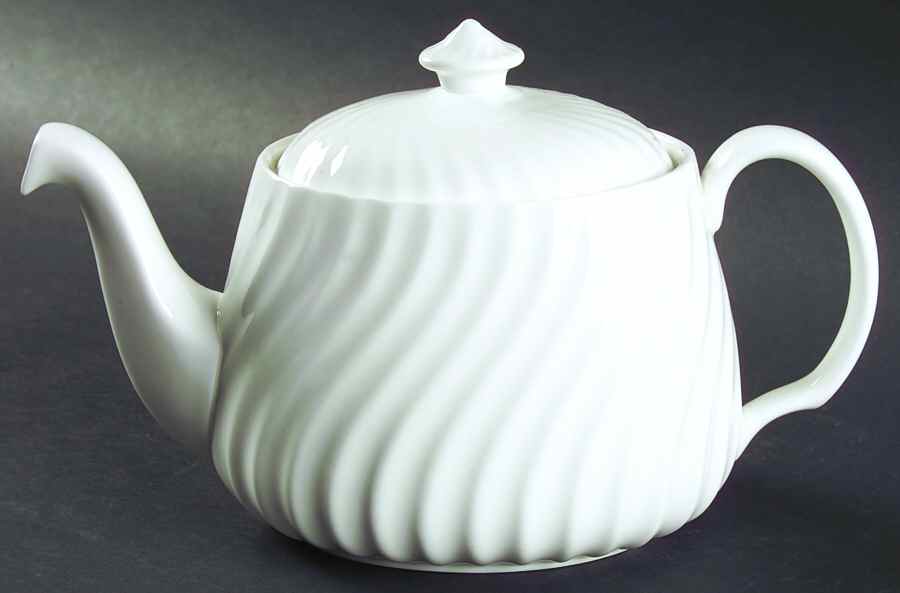 White Fife Teapot & Lid by Minton-1