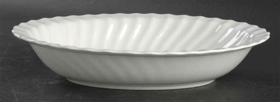 White Fife 10" Oval Vegetable Bowl by Minton-1