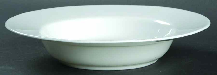 White Monarch Rim Soup Bowl by Minton-1