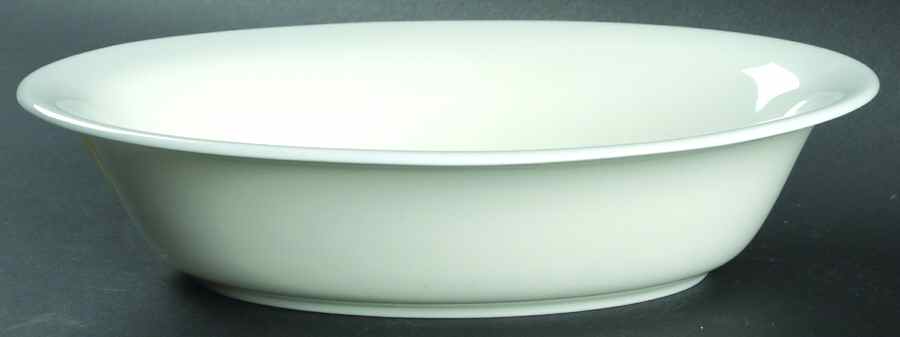 White Monarch 10" Oval Vegetable Bowl by Minton-1
