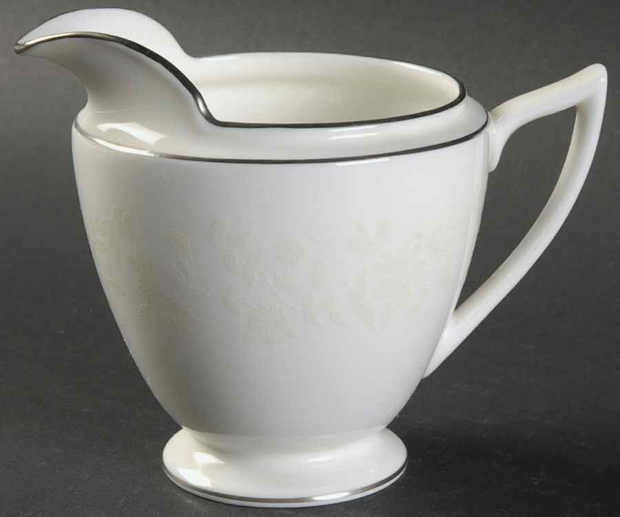 White Paisley Creamer by Minton-1