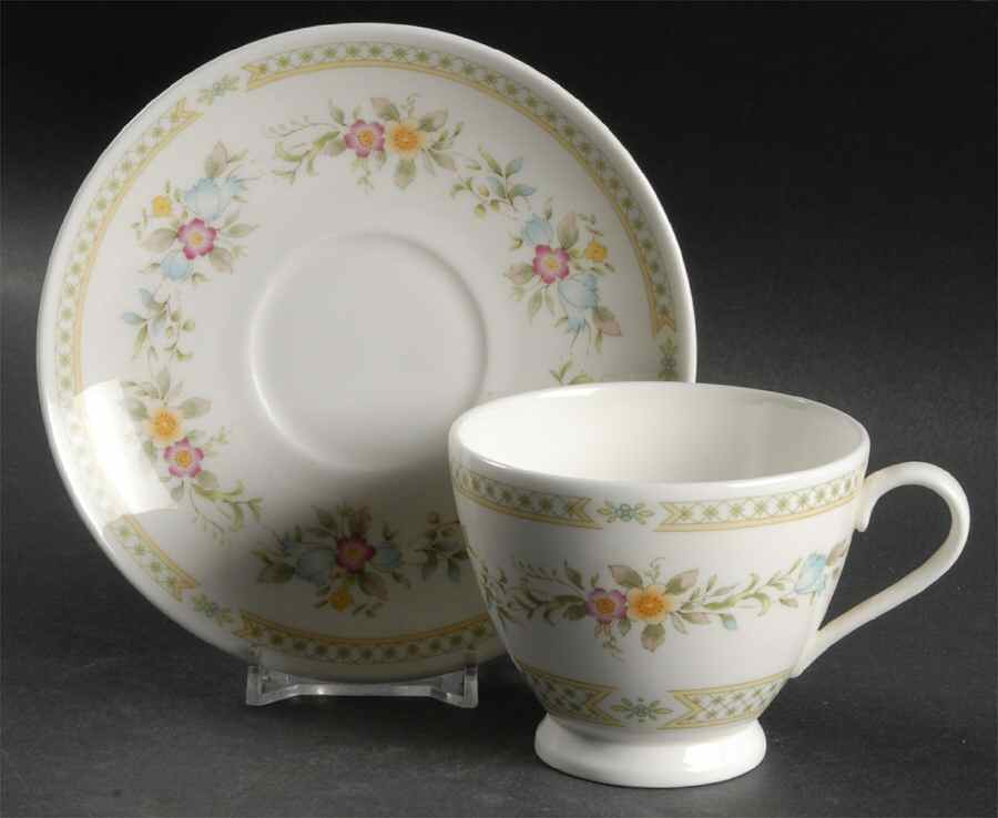 Wildmoor Footed Cup & Saucer Set by Minton-1