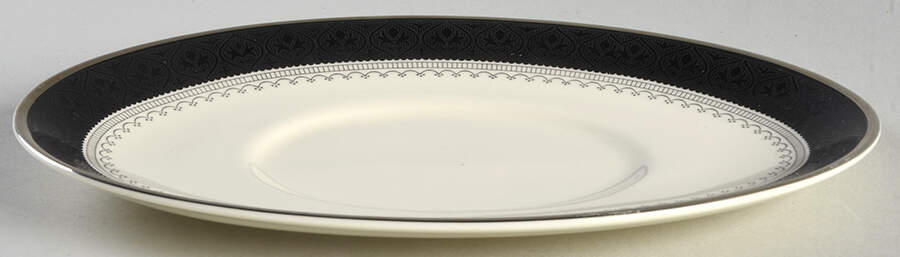 Wilmington (Black Band) Underplate for Gravy Boat by Minton-1