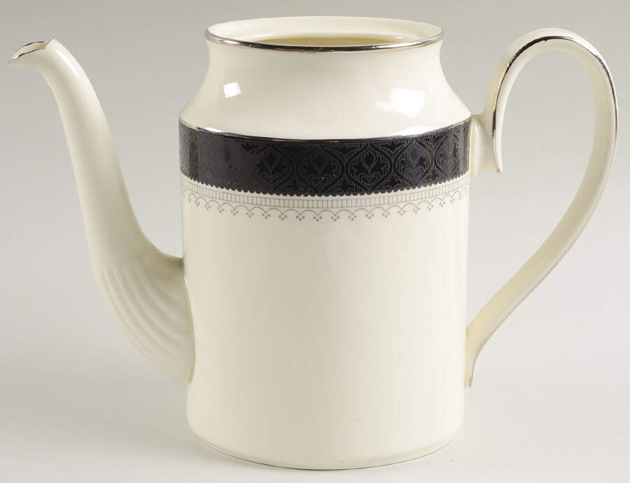 Wilmington (Black Band) Coffee Pot No Lid by Minton-1