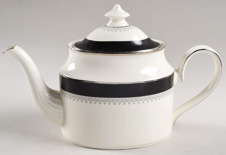 Wilmington (Black Band) Teapot & Lid by Minton-1