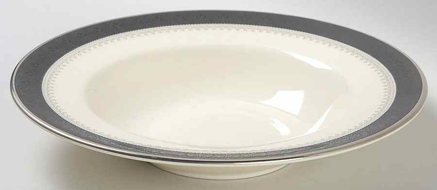 Wilmington (Black Band) Rim Soup Bowl by Minton-1