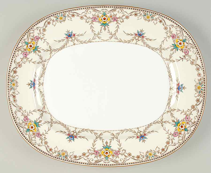 Wilmington Orange 15" Oval Serving Platter by Minton-1