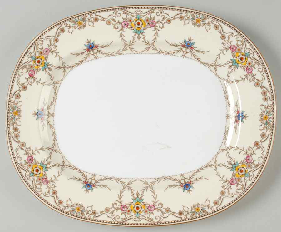 Wilmington Orange 11" Oval Serving Platter by Minton-1