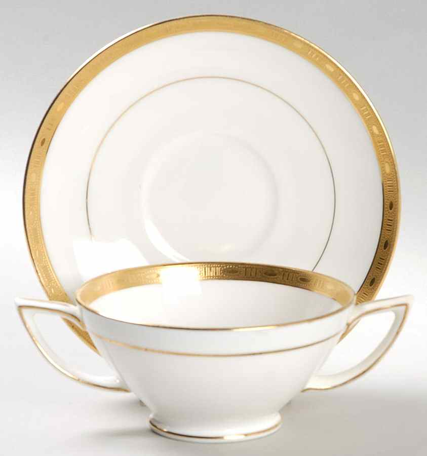 Winchester Footed Bouillon Cup & Saucer by Minton-1