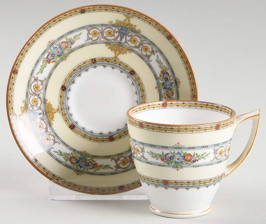 Windermere Footed Demitasse Cup & Saucer Set by Minton-1