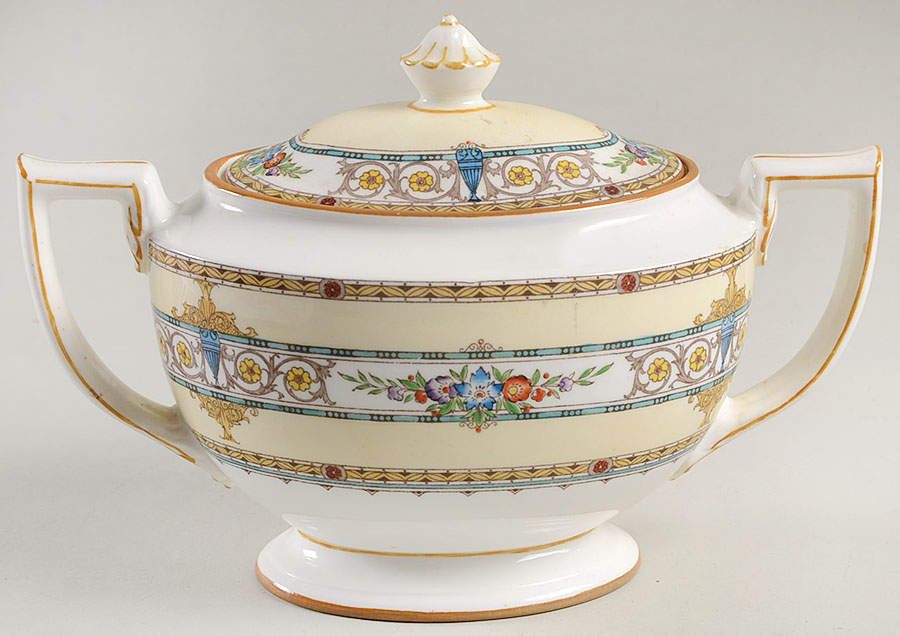 Windermere Sugar Bowl & Lid by Minton-1