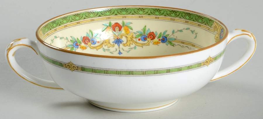 Windsor Green Flat Cream Soup Bowl by Minton-1