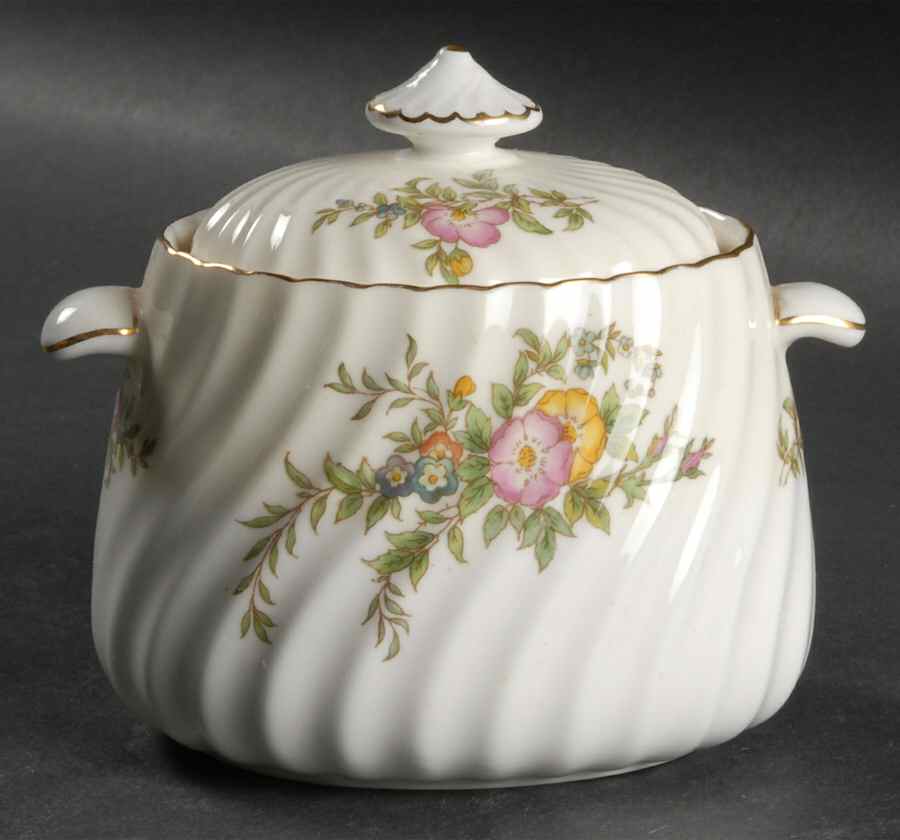 York Sugar Bowl & Lid by Minton-1