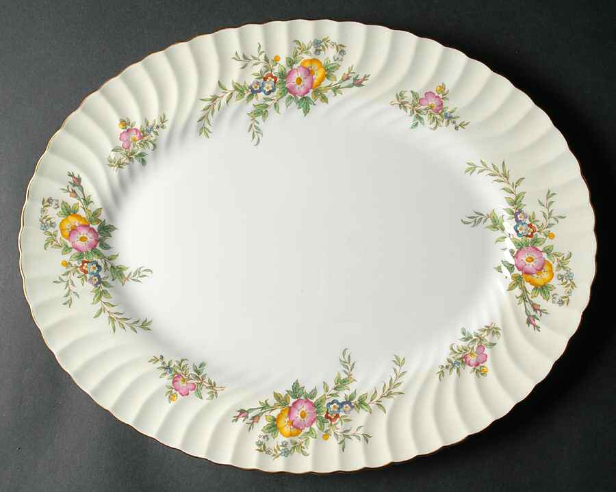 York 15" Oval Serving Platter by Minton-1