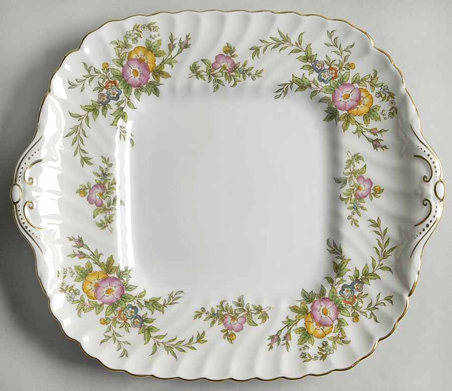York Square Handled Cake Plate by Minton-1