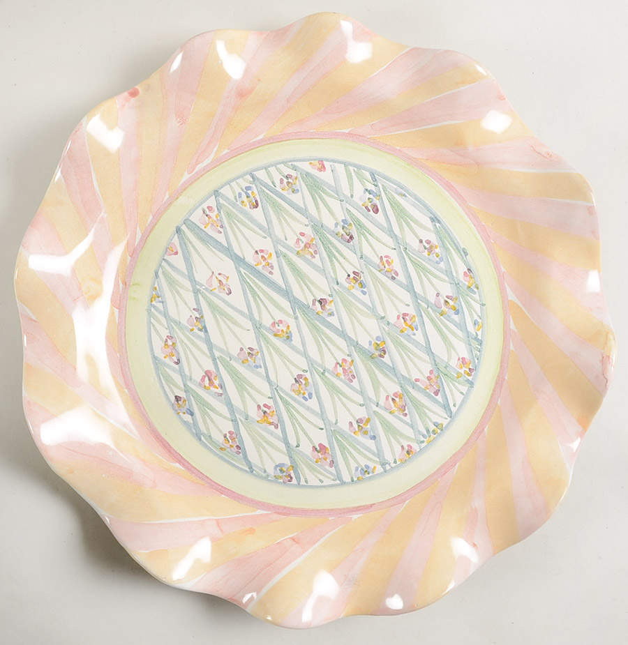 Bearded Iris Service Plate (Charger) by MacKenzie-Childs-1