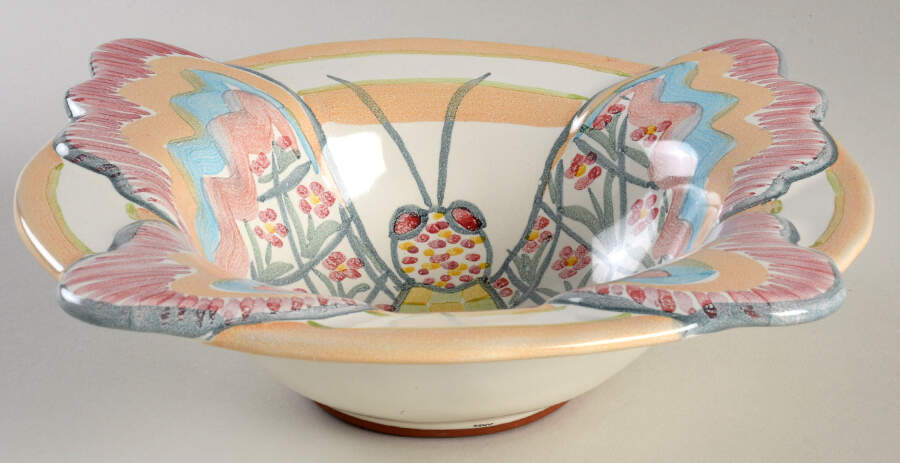 Bearded Iris Breakfast Bowl by MacKenzie-Childs-1