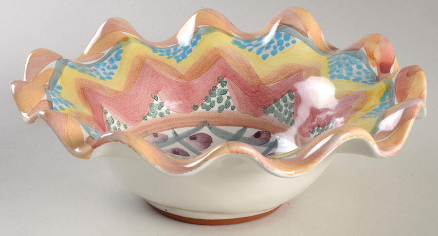 Bearded Iris Coupe Cereal Bowl by MacKenzie-Childs-1