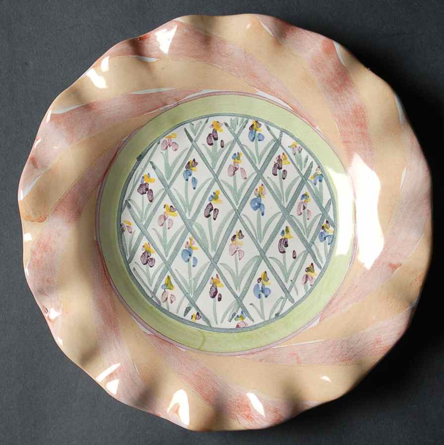 Bearded Iris Salad Plate by MacKenzie-Childs-1