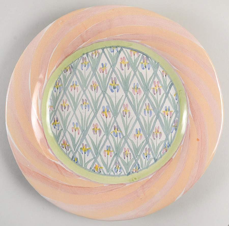 Bearded Iris Dinner Plate by MacKenzie-Childs-1