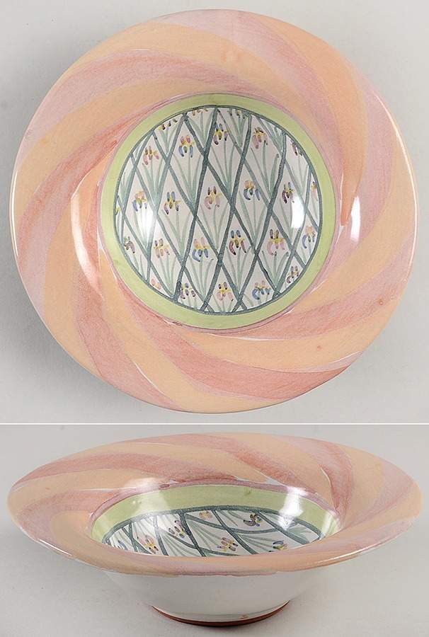 Bearded Iris Rim Cereal Bowl by MacKenzie-Childs-1