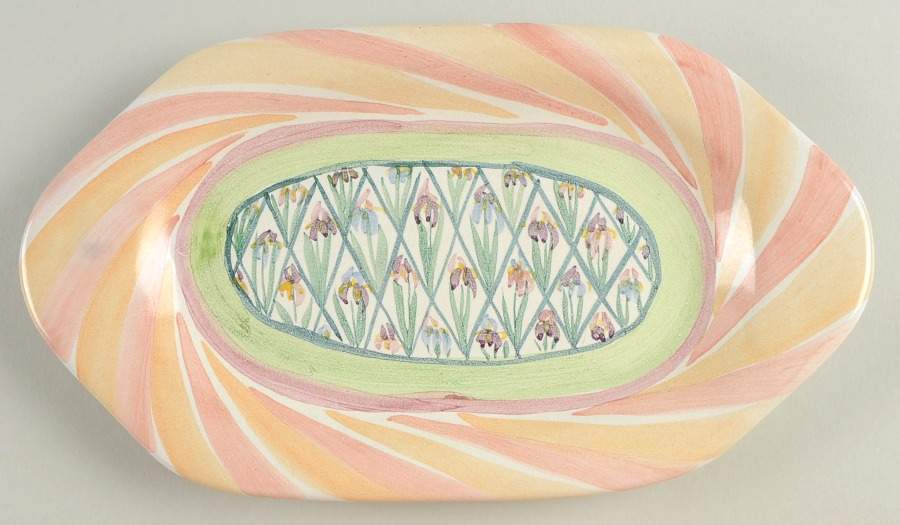 Bearded Iris Tray for Salt and Pepper Set by MacKenzie-Childs-1