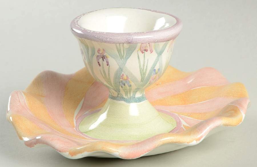 Bearded Iris Single Egg Cup by MacKenzie-Childs-1