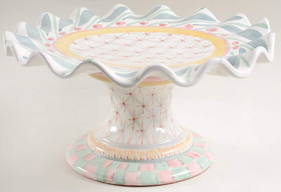 Brighton Pavillon 12" Diameter Pedestal Cake Stand by MacKenzie-Childs-1
