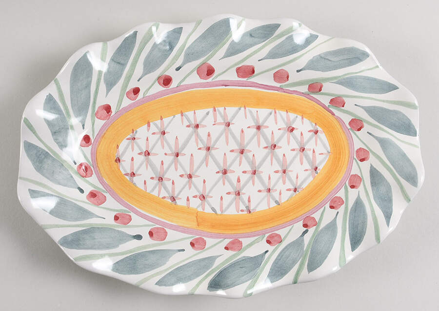 Brighton Pavillon 12" Oval Serving Platter by MacKenzie-Childs-1