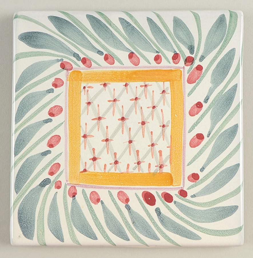 Brighton Pavillon 6" Square Cork Back Trivet by MacKenzie-Childs-1