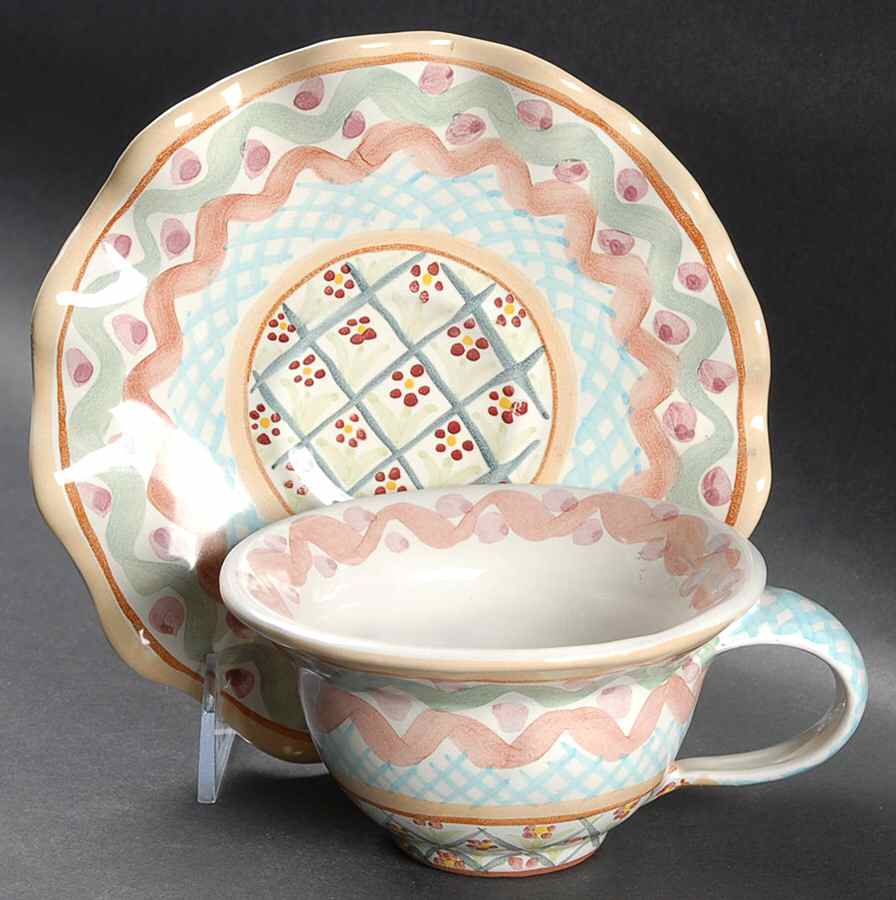 Heather Flat Cup & Saucer Set by MacKenzie-Childs-1