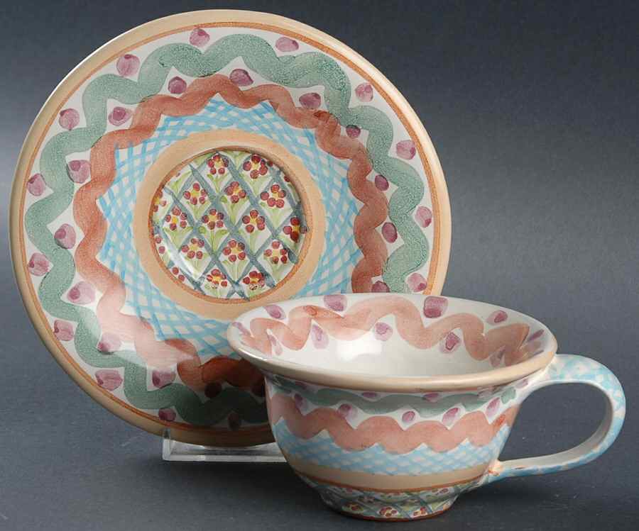 Heather Flat Cup & Saucer Set by MacKenzie-Childs-1
