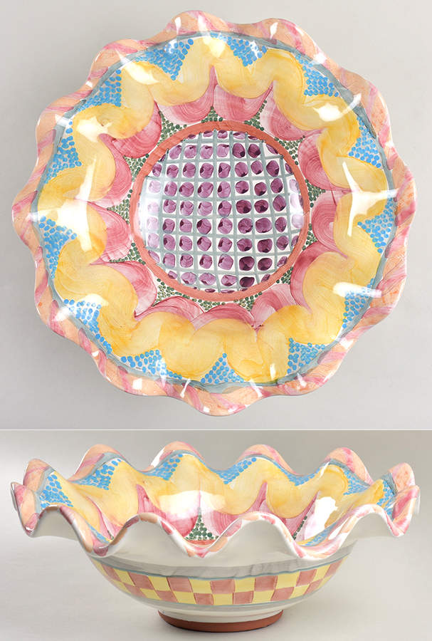 Keukenhof 14" Round Serving Bowl by MacKenzie-Childs-1