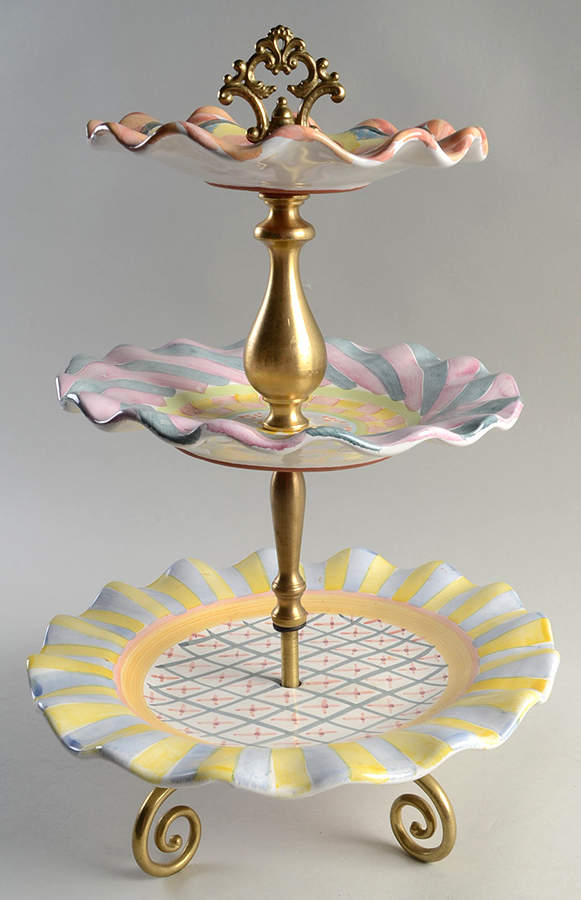 Keukenhof 3 Tier Serving Tray by MacKenzie-Childs-1