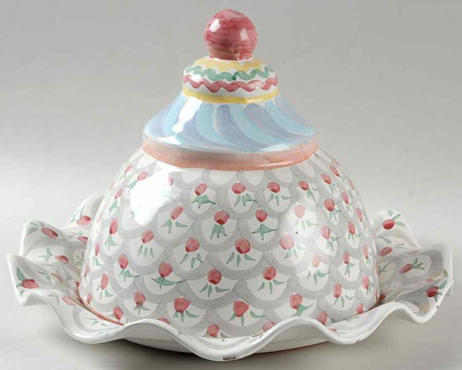 Stoke Gabriel Service Plate & Ceramic Dome by MacKenzie-Childs-1