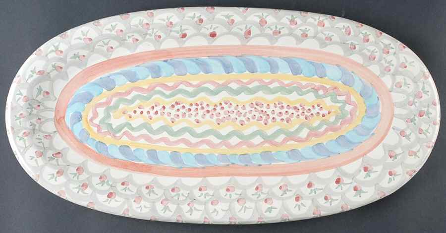 Stoke Gabriel 21" Oval Serving Platter by MacKenzie-Childs-1