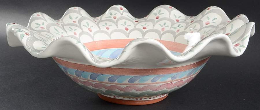 Stoke Gabriel 14" Round Serving Bowl by MacKenzie-Childs-1