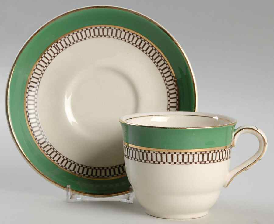 5973-2 Flat Cup & Saucer Set by John Maddock & Sons-1