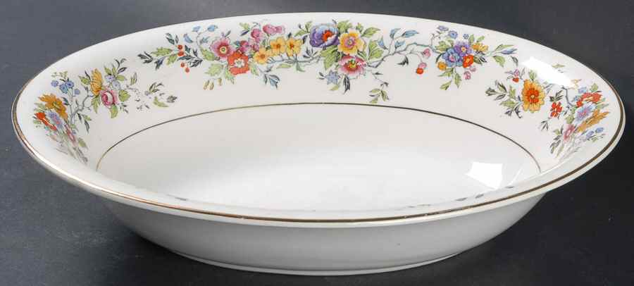 Adoration 9" Oval Vegetable Bowl by John Maddock & Sons-1