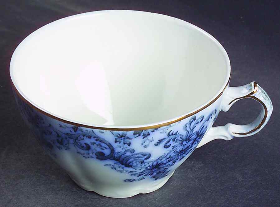 Belfort (Flow Blue) Flat Cup by John Maddock & Sons-1
