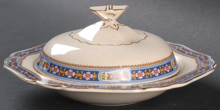 Belmont Round Covered Butter by John Maddock & Sons-1