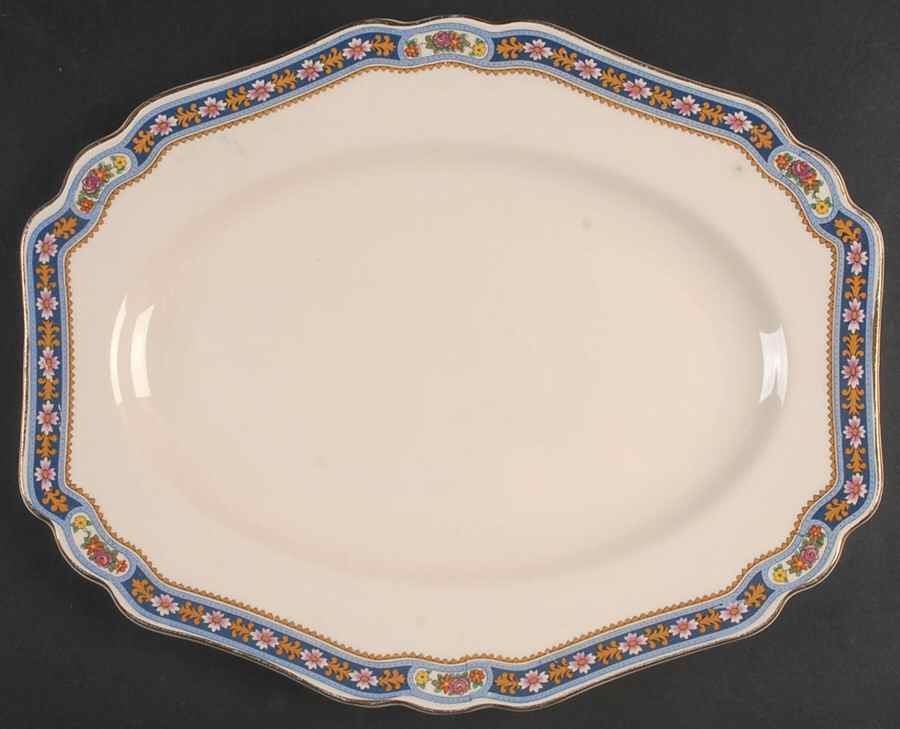 Belmont 12" Oval Serving Platter by John Maddock & Sons-1
