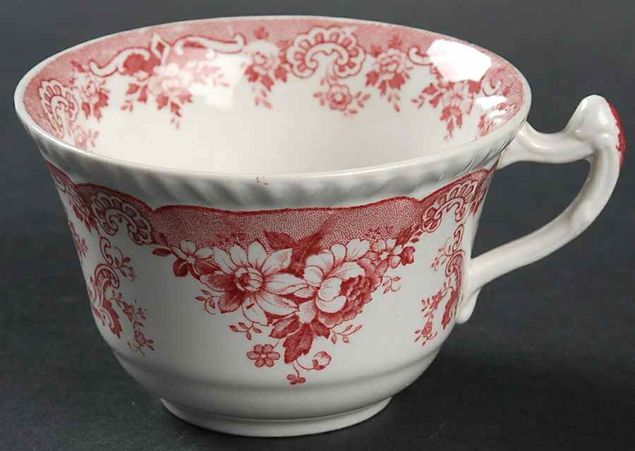 Bombay Red (Scalloped) Flat Cup by John Maddock & Sons-1