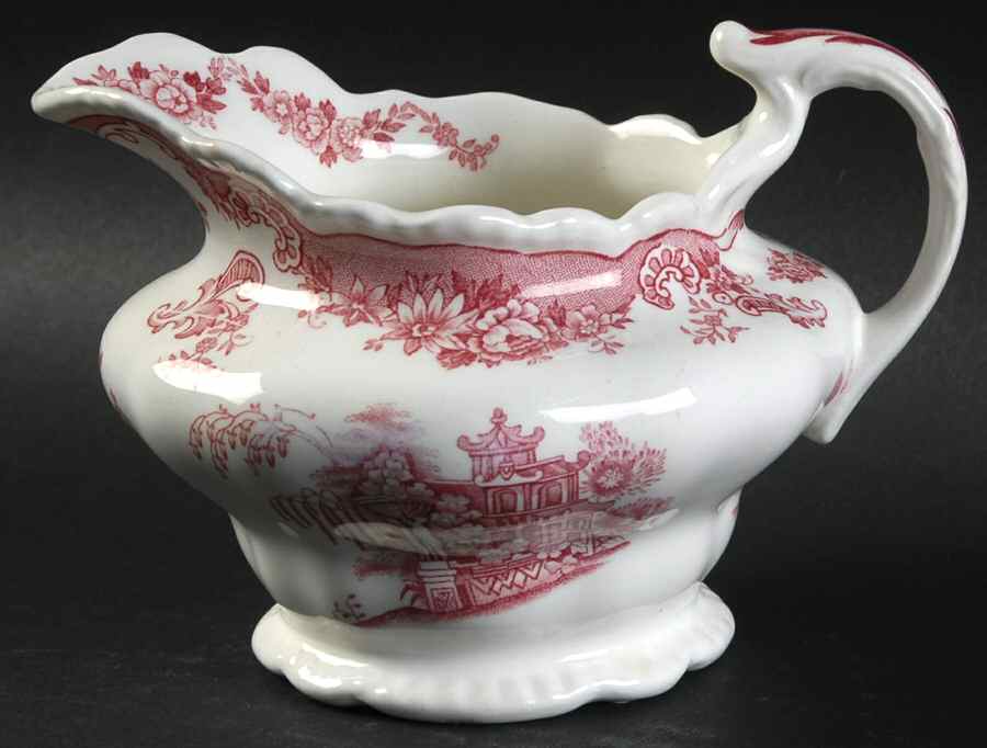 Bombay Red (Scalloped) Creamer by John Maddock & Sons-1
