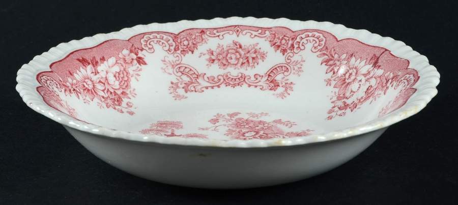 Bombay Red (Scalloped) Coupe Cereal Bowl by John Maddock & Sons-1