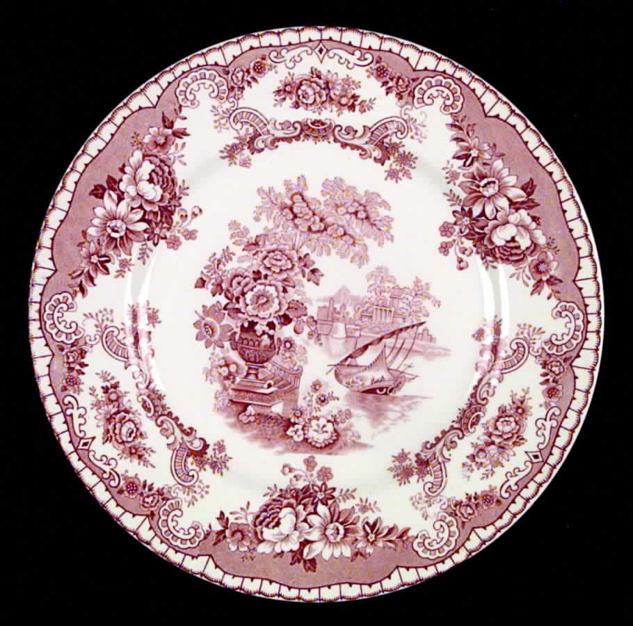 Bombay Red (Smooth) Dinner Plate by John Maddock & Sons-1