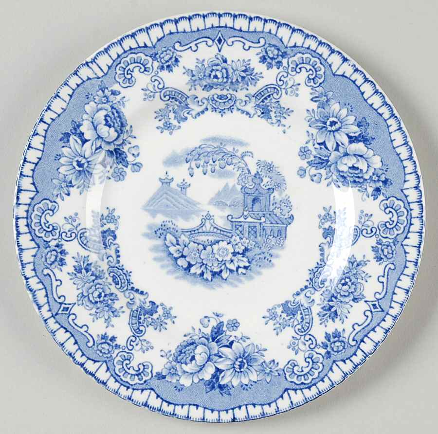 Bombay Blue (Smooth) Bread & Butter Plate by John Maddock & Sons-1