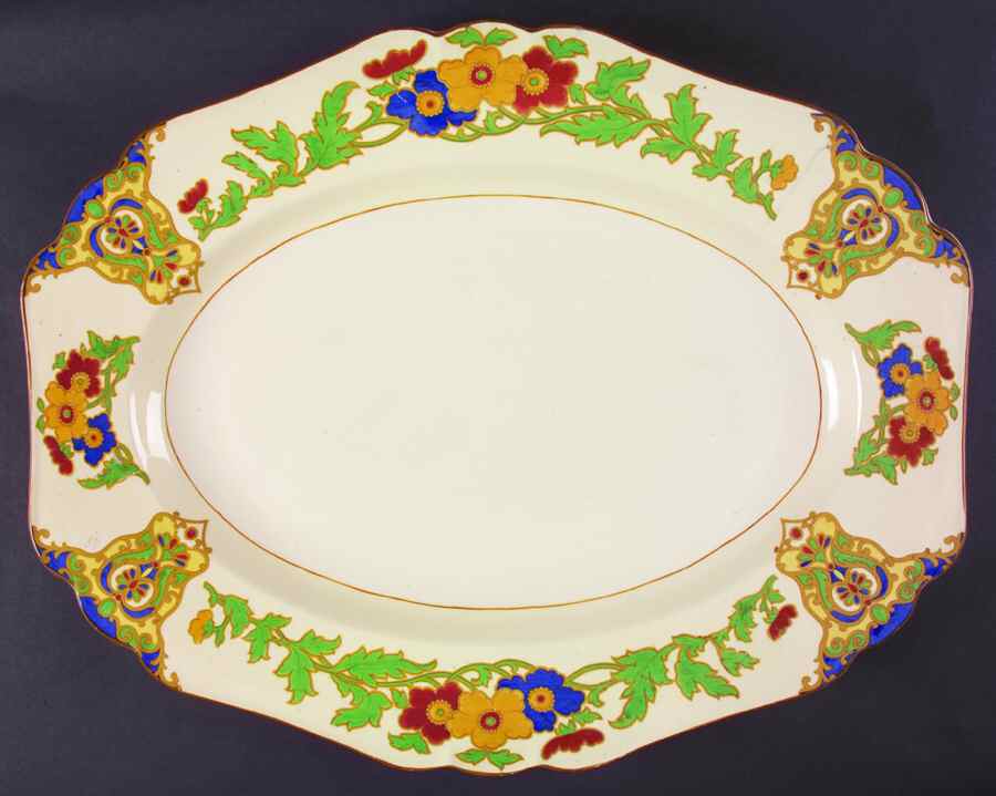 Cairo 18" Oval Serving Platter by John Maddock & Sons-1